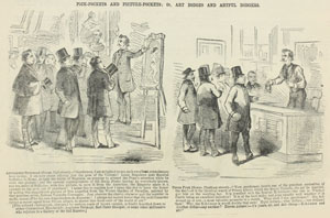 “Pick-Pockets and Picture-Pockets; or, Art Dodges and Artful Dodgers,” Frank Leslie’s Budget of Fun, April, 1860. 